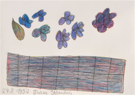 Franz Kernbeis (Prigglitz 1935) Senza titolo, 1992;Tecnica mista su carta, 20...