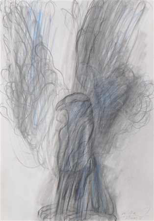 Rudi Wach (Hall in Tirol 1934) Dal ciclo "Adler", 1987;Tecnica mista su...