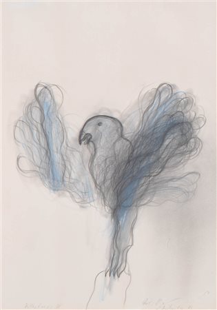 Rudi Wach (Hall in Tirol 1934) Dal ciclo "Adler", 1986;Tecnica mista su...