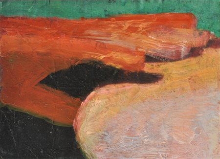 Robert Bosisio (Truden/Trodena 1963) Senza titolo (mano al tavolo),...