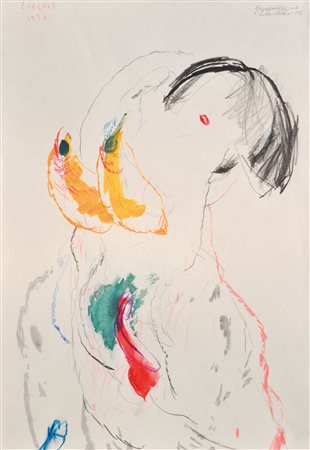 Peter Adrian Larcher (Bregenz 1955 - Innsbruck 2024) "Bajaderenbild mit 1....