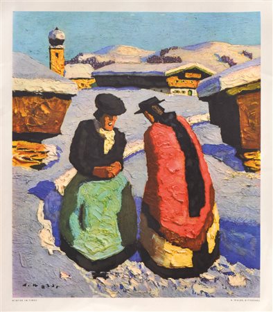 Alfons Walde (Oberndorf 1891 - Kitzbühel 1958) Inverno in Tirolo, 1940...