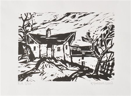 Karl Grasser (Kortsch/Corces 1923 - 2022) Maso in Val Venosta,...