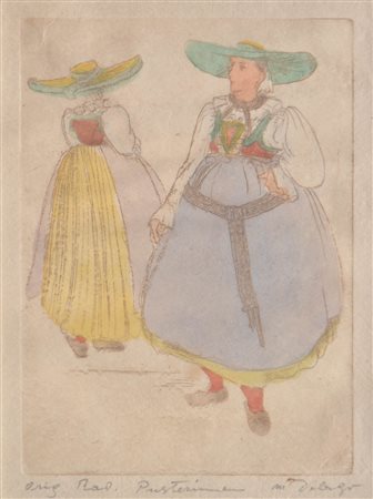 Maria Delago (St. Leonhard 1902 - Brixen 1979) Donne della Val...