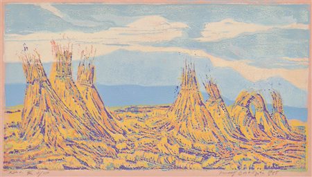 Rudolf Bellenzier (Tötschling, Brixen 1922 - Meran/Merano 1990) "Kornmandeln"...