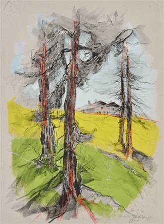 Rudolf Bellenzier (Tötschling, Brixen 1922 - Meran/Merano 1990) Alberi...