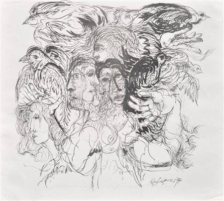 Robert Scherer (Kortsch/Corces 1928, lebt in Ala/vive a Ala) Figure e...