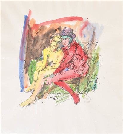 Lesley de Vries (Paraguay 1926 - Bozen/Bolzano 2012) Nudo femminile e donna...