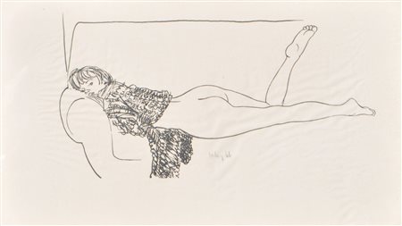Lesley de Vries (Paraguay 1926 - Bozen/Bolzano 2012) Nudo sdraiato,...