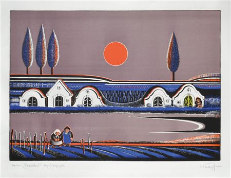 Gottfried Kumpf (Annaberg 1930 - Wien/Vienna 2022) Riposo serale,...