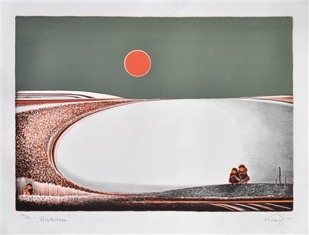 Gottfried Kumpf (Annaberg 1930 - Wien/Vienna 2022) Sole d'inverno,...