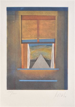 Karl Korab (Annaberg 1930 - Wien/Vienna 2022) Vista dalla finestra,...