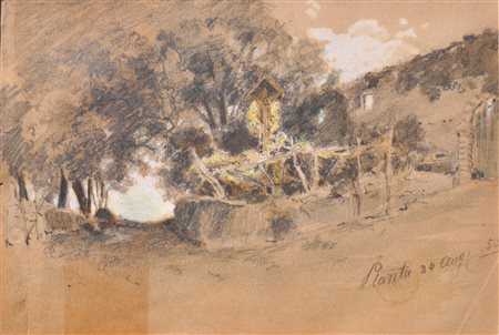 Karl Moser d. Ä./il Vecchio (Bozen/Bolzano 1819 - 1882) Dintorni di Castel...