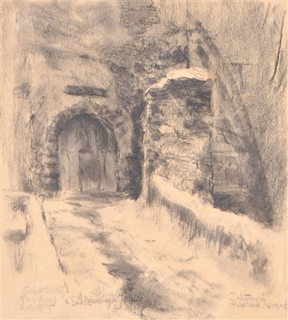 Hugo Atzwanger (Feldkirch 1883 - Bozen/Bolzano 1960) Castello Schattenburg a...