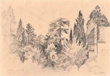 Franz Lenhart (Bad Häring 1898 - Meran/Merano 1992) Vista dalla mia finestra,...