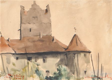 Wilhelm Nicolaus Prachensky (Innsbruck 1898 - 1956) Castello,...