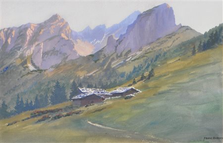 Franz Burger (Matrei im Osttirol 1857 - Innsbruck 1940) Malga in...