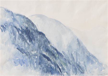 Gotthard Bonell (Truden/Trodena 1953) Paesaggio in Bassa Atesina,...