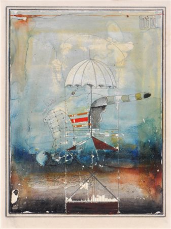 Wolfgang Herzig (Judenburg 1941) Ancora senza titolo, 1980;Tecnica mista su...