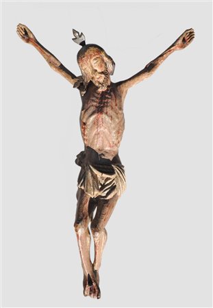 Anonym/anonimo Crocifisso, Corpus Domini, Tirolo XVIII secolo;Legno dipinto,...