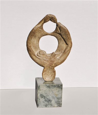 Giuseppe Romanelli (Venedig/Venezia 1916 - 1982) Sacra Famiglia, 1963;Bronzo,...