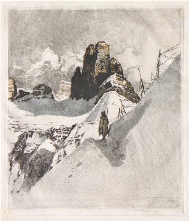 Luigi Kasimir (Pettau, Steiermark/Stiria 1881 - Wien/Vienna 1962) Tre Cime di...