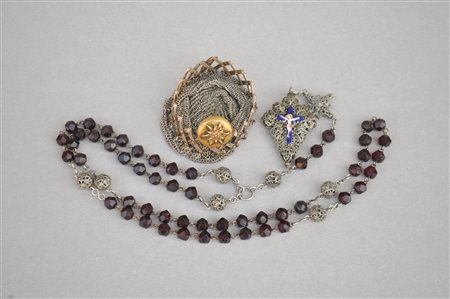 Anonym/Anonimo Rosario, territorio alpino, XIX secolo;Rosenkranz:...