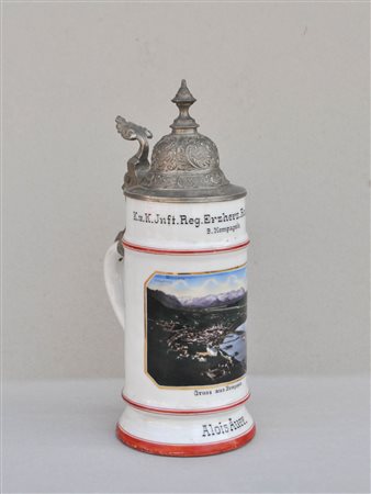 Anonym/Anonimo Boccale da riservista "K. u. K. Inft. Reg. Erzherzog...