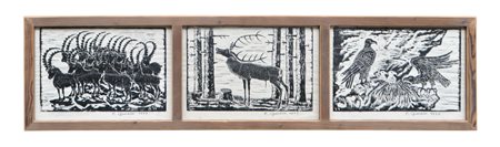 Friedrich Gurschler (Schnals/Senales 1923 - Meran/Merano 2020) Stambecchi,...