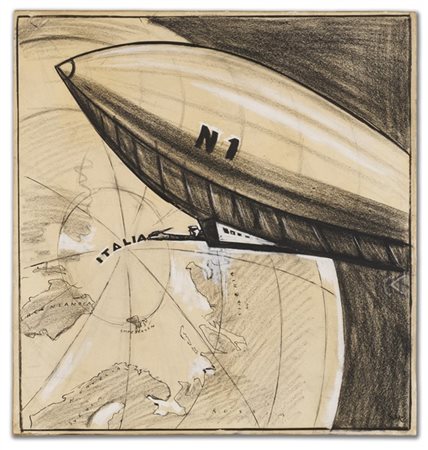 Mario Sironi "Tavola originale dell'illustrazione per "Il Popolo d'Italia"" 1926