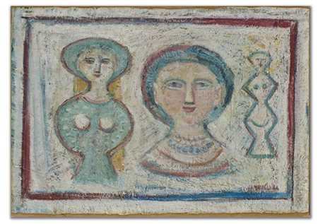 Massimo Campigli "Donnine - Figure" 1966
olio su tela
cm 39x56
Firmato e datato