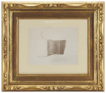 GIORGIO MORANDI "Natura morta" 1958
acquerello su carta
cm 16x21
Firmato in bass