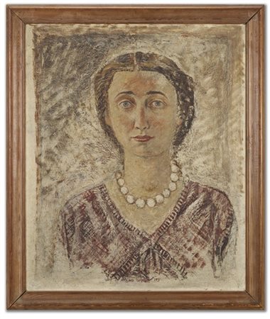 Massimo Campigli "Ritratto di Joella Levy" 1931
olio su tela
cm 73x60
Firmato e