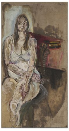 Varlin "Rosina" 1960olio su telacm 200x106Firmato in alto a destraTitolato e