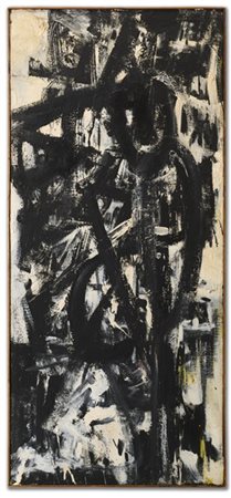 Emilio Vedova "Presenza" 1958
olio su tela
cm 129,7x57,5
Firmato, titolato e dat