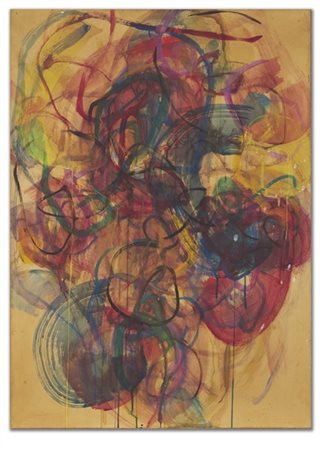 Tancredi "Senza titolo" 1959
tempera su carta intelata
cm 98x70
Firmato e datato