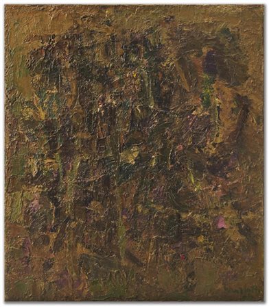 Ennio Morlotti "Sterpi" 1955
olio su tela
cm 75x65
Firmato e datato 55 in basso