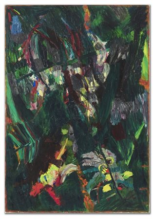 Bruno Cassinari "Il bosco" 1959
olio su tela
cm 117x81
Firmato e datato 59 in ba