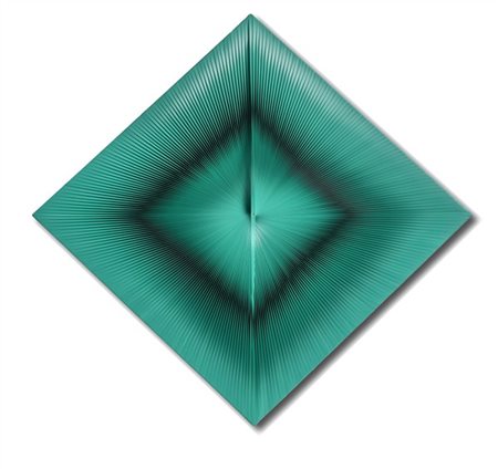 Toni Costa "Dinamica visuale verde nero" 1972
pvc su tavola
cm 60x60
Firmato e d