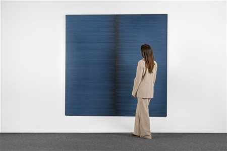 Irma Blank "Schriftzug=Atemzug, 29.5.1988" 1988
acrilico su tela
cm 200x200 (dit