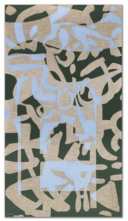 Carla Accardi "Azzurroverde" 1987
vinilico su tela
cm 200x110
Firmato e datato 8