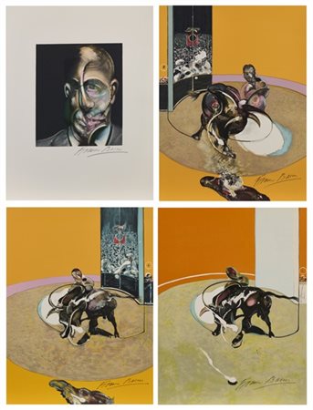 FRANCIS BACON "Miroir de la Tauromachie" 1990
Esemplare completo delle 4 litogra