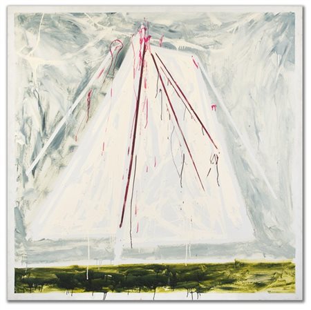 Mario Schifano "Veliero" 1982
smalto su tela
cm 200x200
Firmato, titolato e data