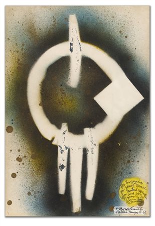David Smith "Senza titolo" 1962
tecnica mista e spray su carta
cm 47,5x32,5
Firm