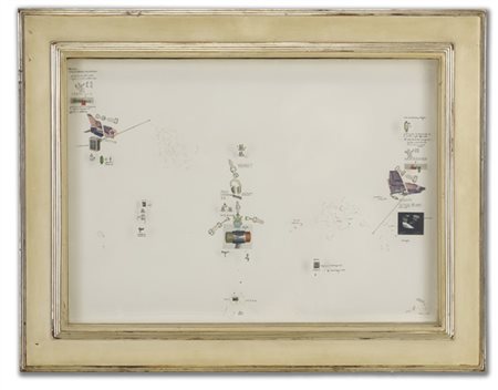 Gianfranco Baruchello "Epifanico ad alta quota" 1967 collage on plexiglass layers and cardboard in original box