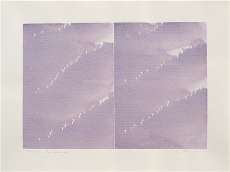 Irma Blank "Radical Writings. Racconto, doppia pagina n. 4" 1983
acquerello su c