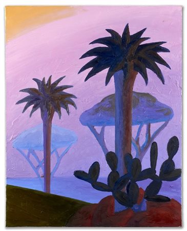 Salvo "Senza titolo" 1989
olio su tela
cm 50x40
Firmato e datato 89 al retro

Pr