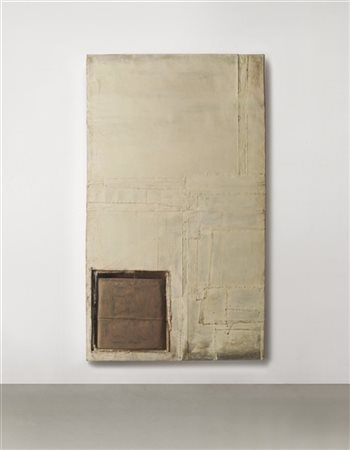 LAWRENCE CARROLL "Senza titolo" 2006-2007
olio, cera, tela, tela piegata e plexi