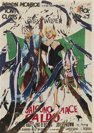 Mimmo Rotella "Il concerto di Marylin" 1959 - 1999
décollage su tela
cm 140x100