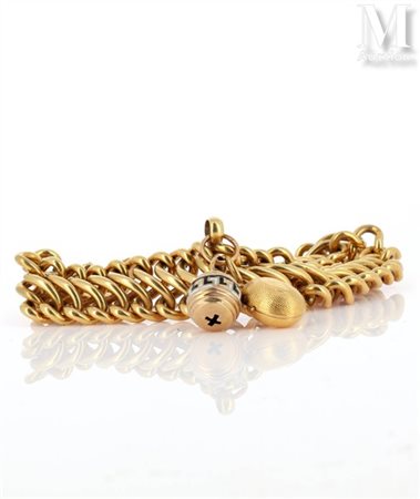 Bracelet Bracelet en or jaune 18k (750 millièmes) formé d'une maille...